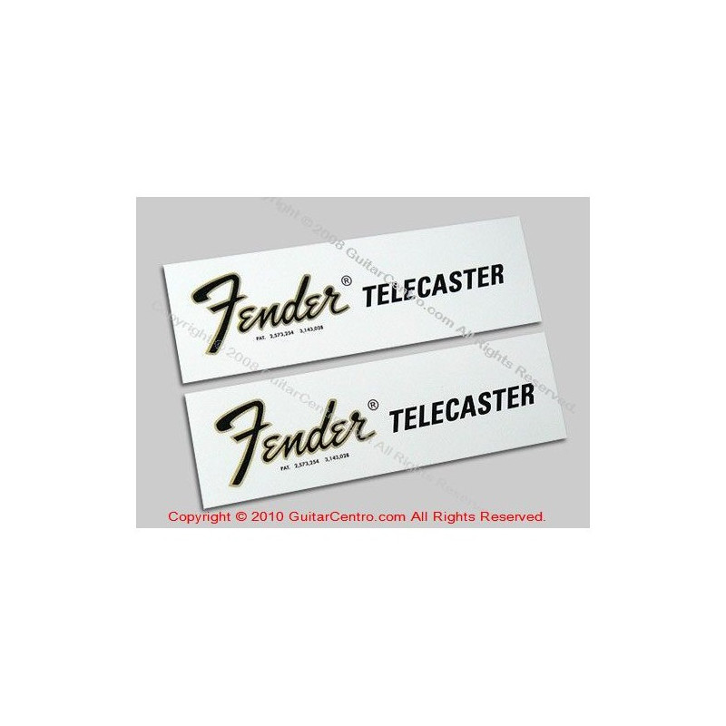 1968-1975 FENDER TELECASTER WATERSLIDE HEADSTOCK DECALS